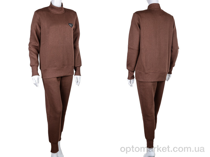 Купить Спортивний костюм жіночі 3041 d.brown P.ada коричневий, фото 3