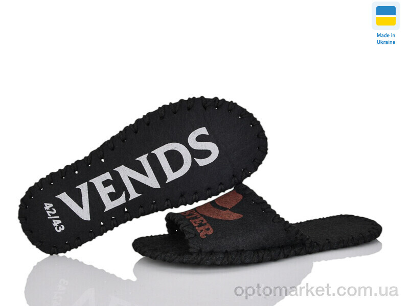 Купить Капці чоловічі 305M чорний Vends чорний, фото 3