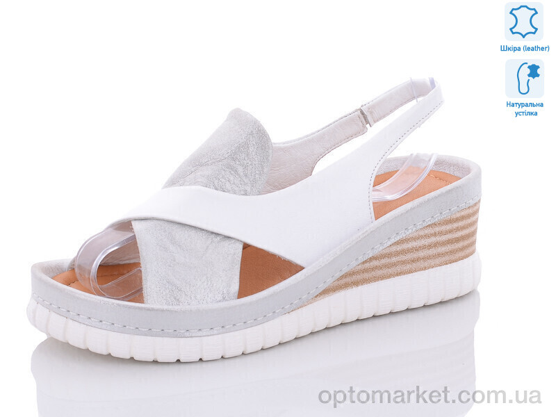 Купить Босоніжки жіночі 306-06 white Sherlock Soon білий, фото 1