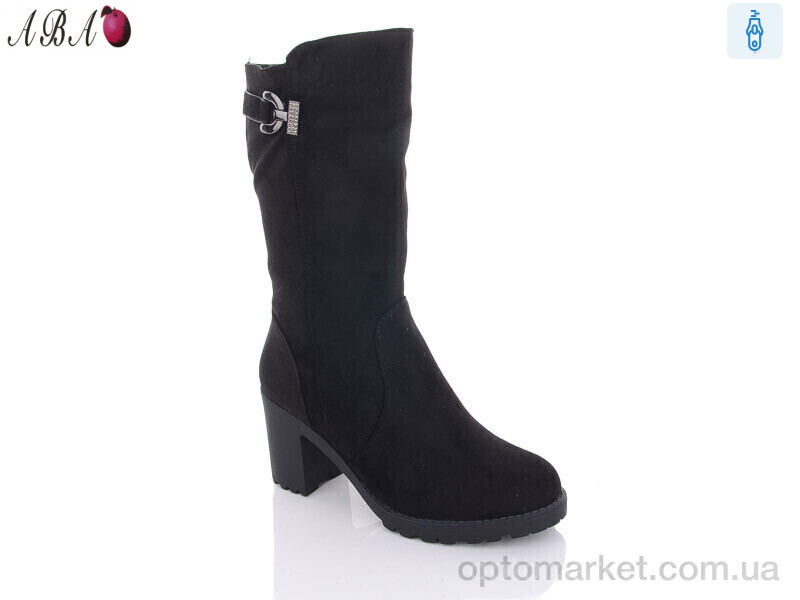 Купить Чоботи жіночі 309-1 зима Jiao Li Mei чорний, фото 1