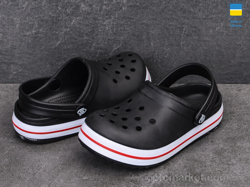 Купить Крокси дитячі 309 черный Progress чорний, фото 2