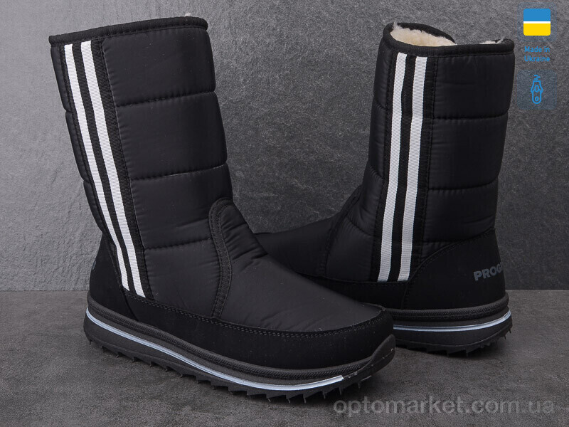 Купить Дутики жіночі 3105 чорний Progress чорний, фото 2