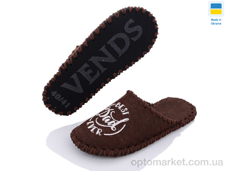Купить Капці чоловічі 310W коричневий Vends коричневий, фото 2