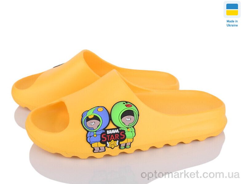 Купить Шльопанці дитячі 311-1 жовтий Golden Lion жовтий, фото 1