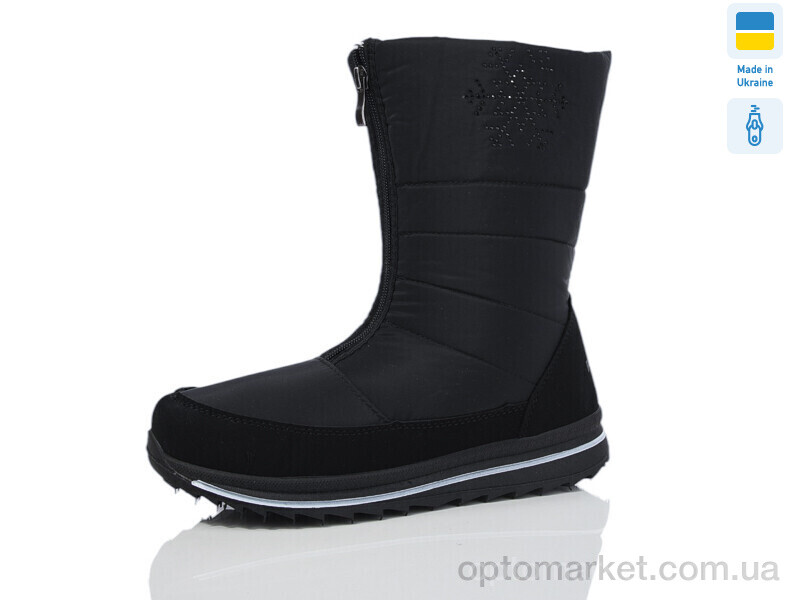 Купить Дутики жіночі 3114 чорний Progress чорний, фото 1