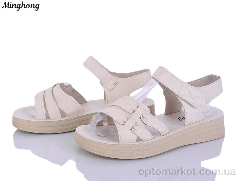 Купить Босоніжки жіночі 312-3 Minghong бежевий, фото 1