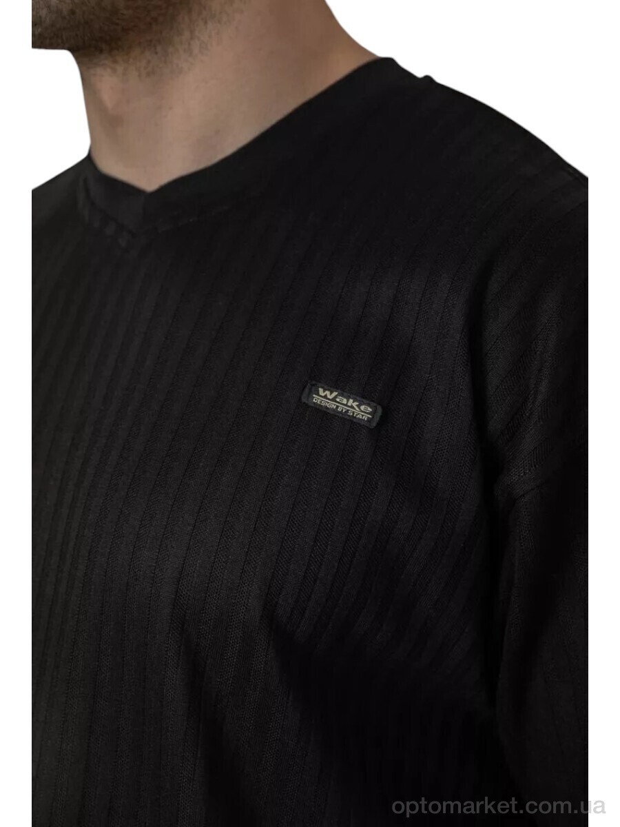 Купить Футболка чоловічі 3140 чорний Massmag чорний, фото 3