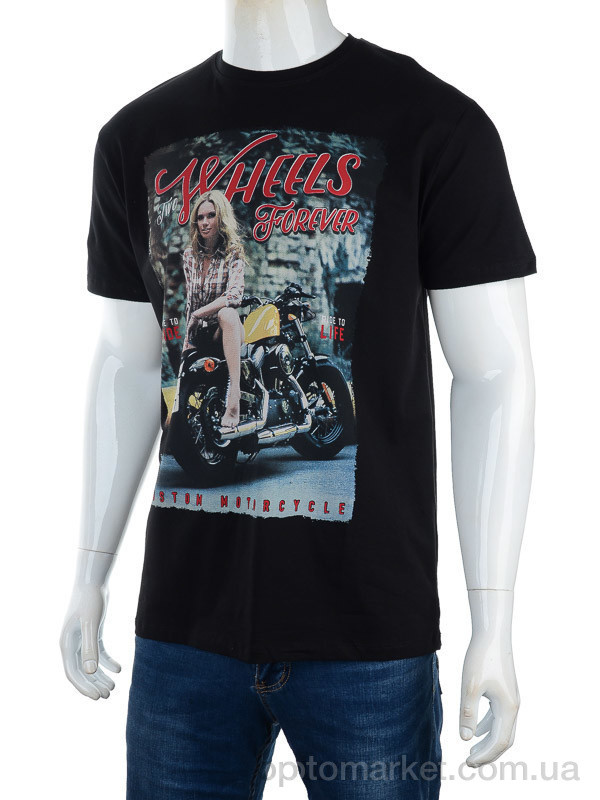 Купить Футболка чоловічі 3186-2928-1 black Daniel Jones чорний, фото 1