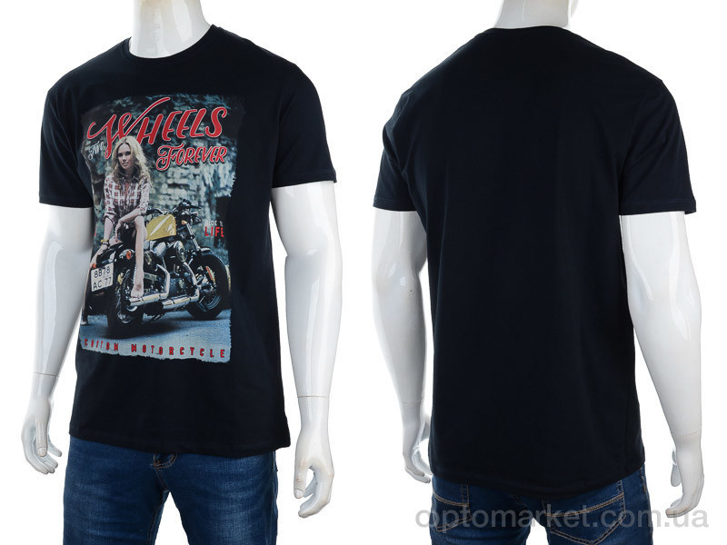 Купить Футболка чоловічі 3186-2928-2 navy Daniel Jones синій, фото 3