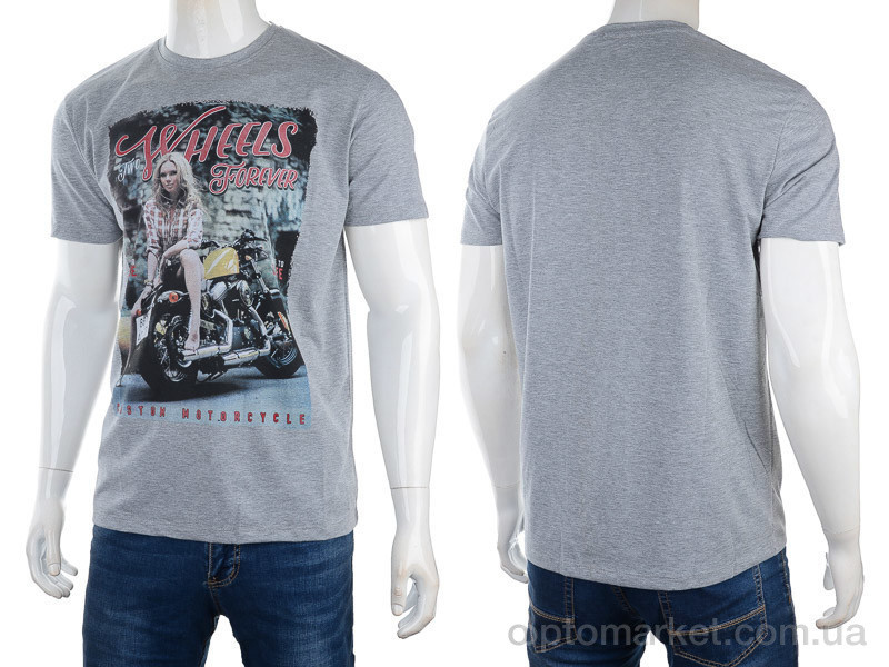 Купить Футболка чоловічі 3186-2928-4 grey Daniel Jones сірий, фото 3