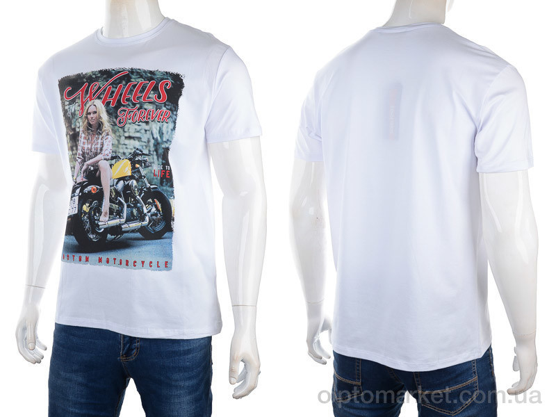 Купить Футболка чоловічі 3186-2928-5 white Daniel Jones білий, фото 3