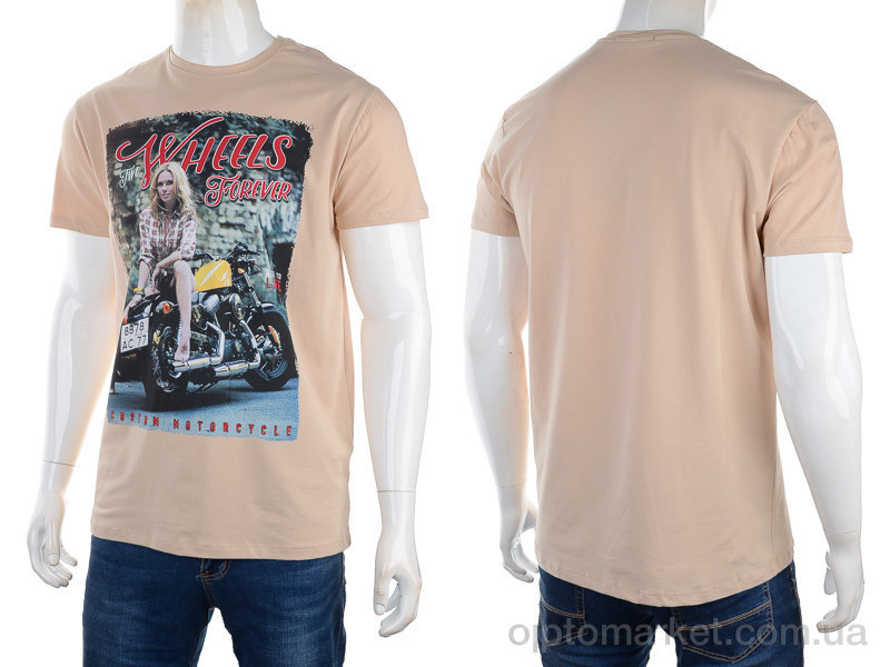 Купить Футболка чоловічі 3186-2928-6 beige Daniel Jones бежевий, фото 3