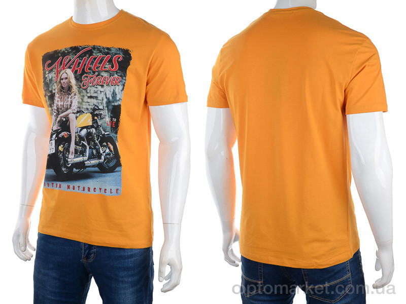 Купить Футболка чоловічі 3186-2928-7 yellow Daniel Jones жовтий, фото 3