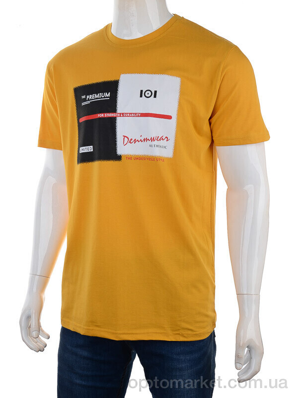 Купить Футболка чоловічі 3186-5 yellow Daniel Jones жовтий, фото 1