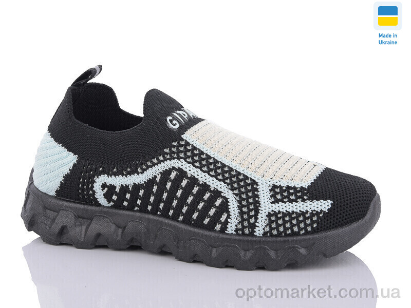 Купить Кросівки дитячі 319 чорний-блакит. Gipanis чорний, фото 1