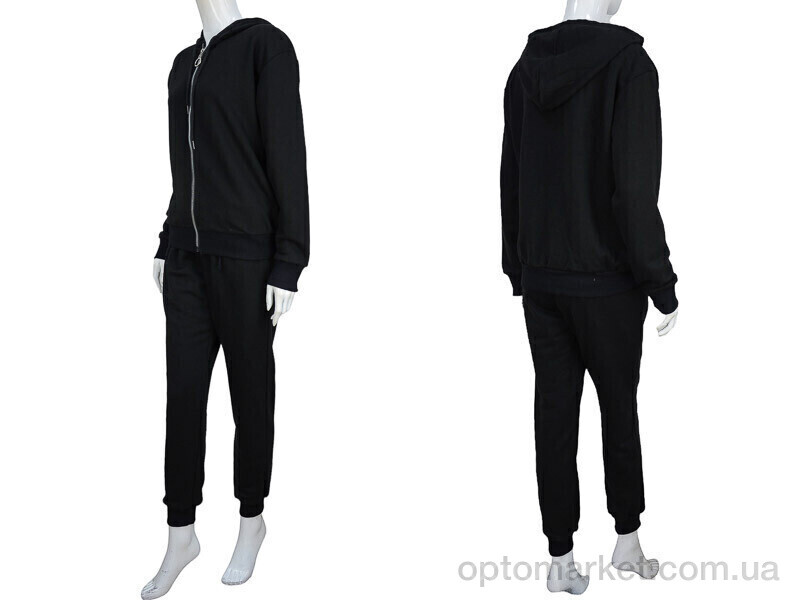 Купить Спортивний костюм жіночі 3199-1-2047 black Dario Biachi чорний, фото 3