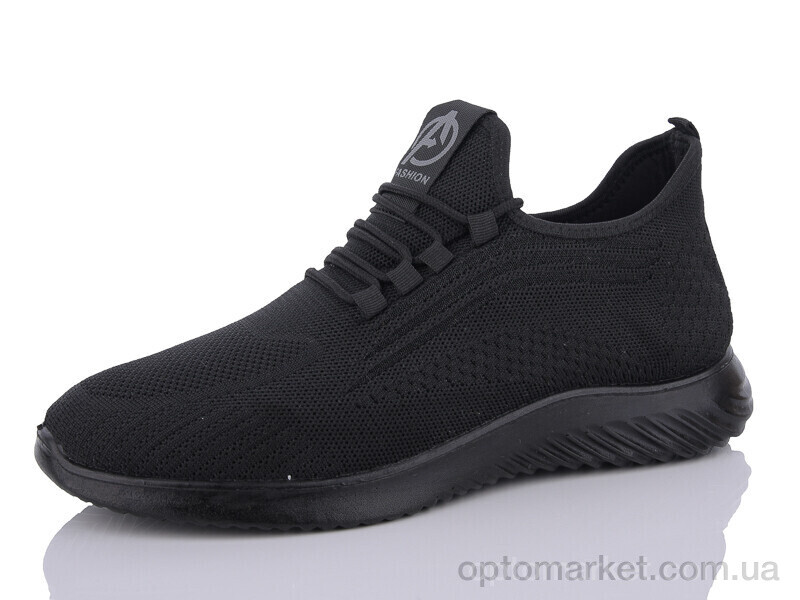Купить Кросівки чоловічі 32-60 ASHIGULI чорний, фото 1
