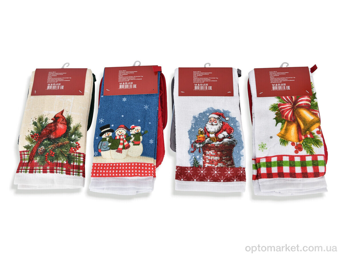 Купить Рушник унісекс 3202 набір для кухні прихватки+рушник mix Malloory Home мікс, фото 2