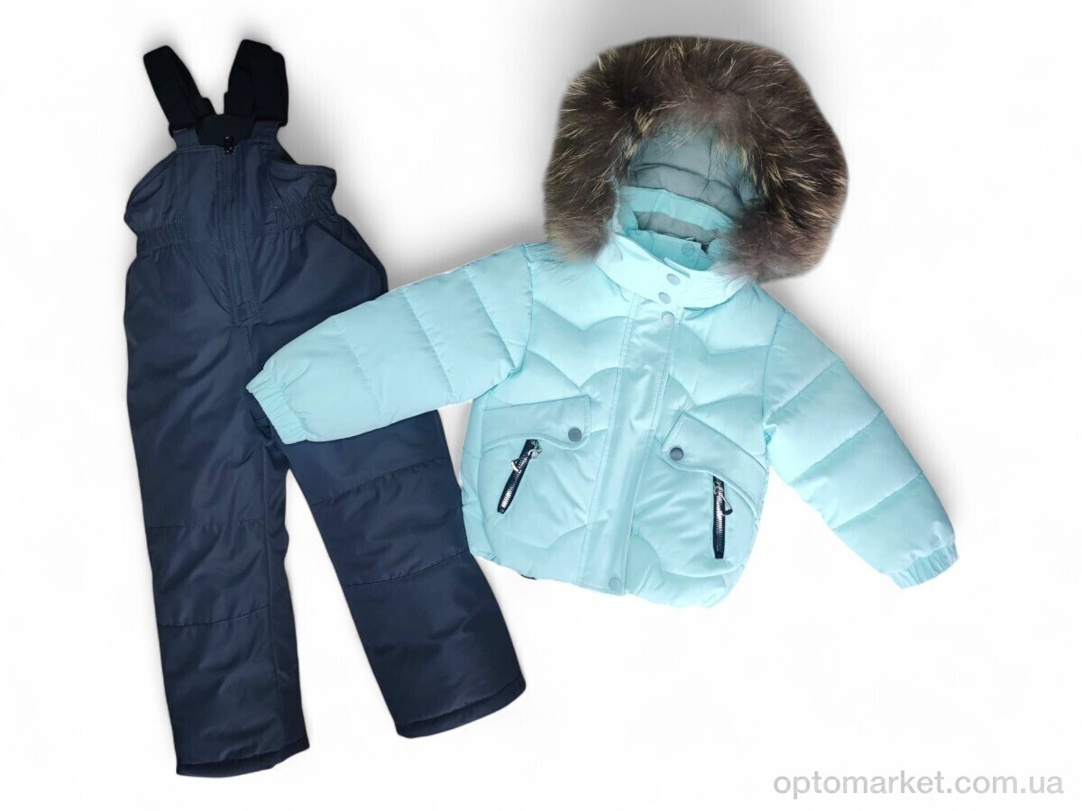 Купить Комплекти дитячі дитячі 3211 куртка-напівкомбінезон св.бірюзовий Broney Kids блакитний, фото 1