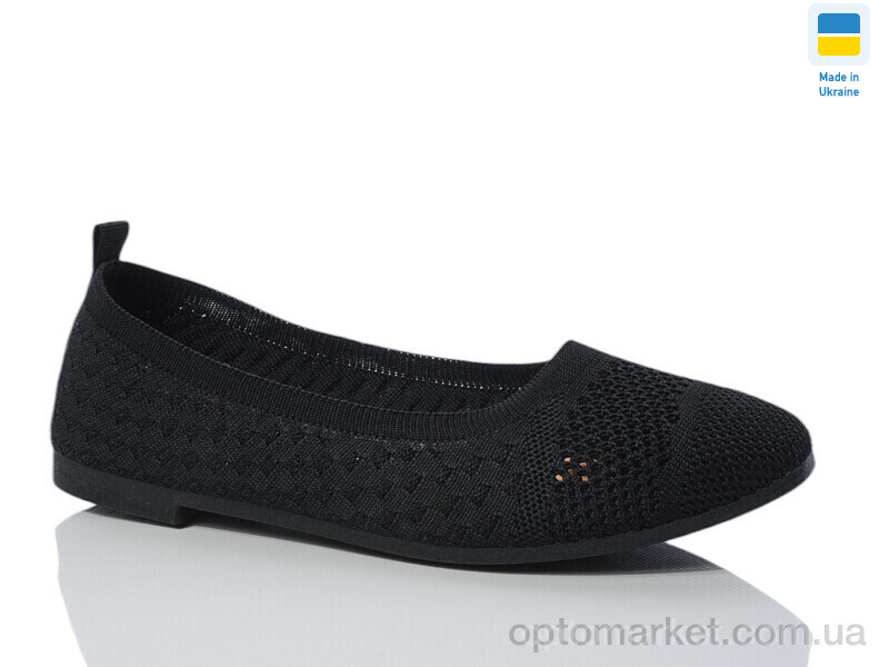 Купить Балетки жіночі 3212-1 Swin чорний, фото 1