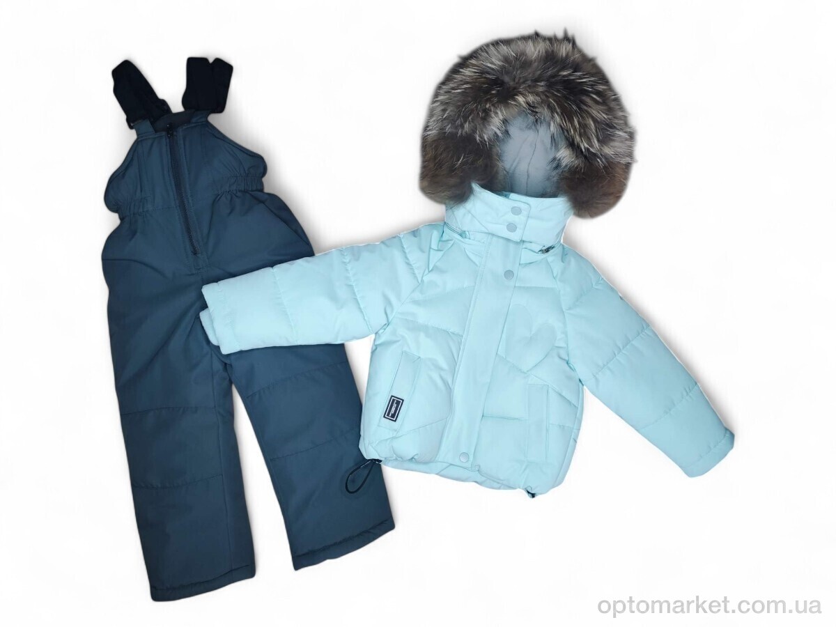 Купить Комплекти дитячі дитячі 3215 куртка-напівкомбінезон св.бірюзовий Broney Kids блакитний, фото 1