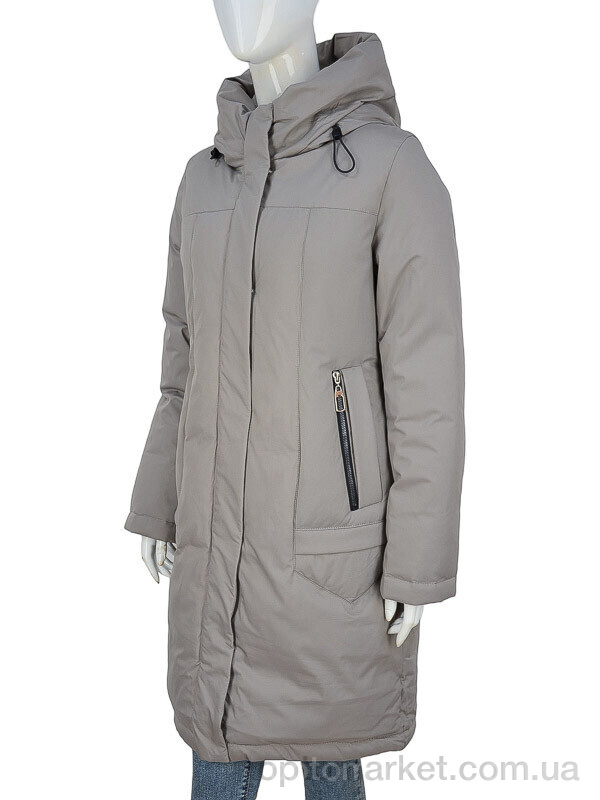 Купить Пальто жіночі 322-04 d.beige П2П бежевий, фото 1