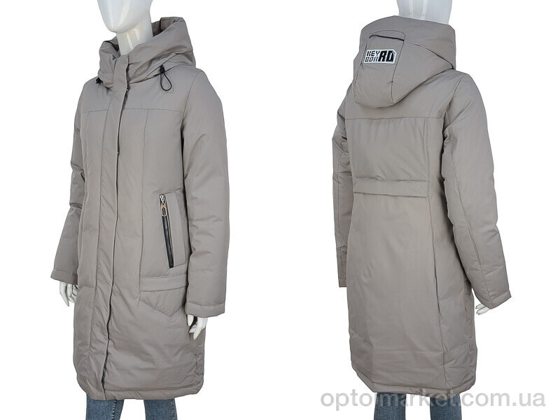 Купить Пальто жіночі 322-04 d.beige П2П бежевий, фото 3