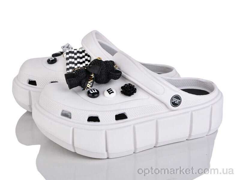 Купить Крокси жіночі 3221 white КалориЯ білий, фото 1