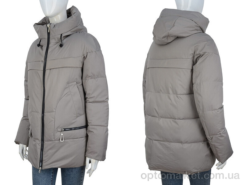 Купить Куртка жіночі 323-02 d.beige П2П бежевий, фото 3