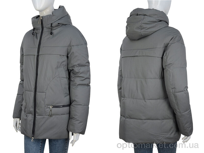 Купить Куртка жіночі 323-04 grey П2П сірий, фото 3