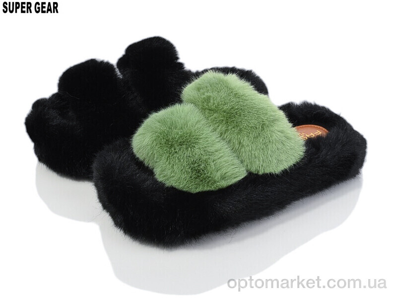 Купить Капці жіночі 323-18 black-green mix Super Gear мікс, фото 1