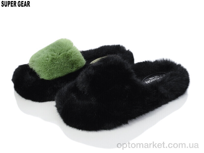 Купить Капці жіночі 323-19 black-green mix Super Gear мікс, фото 1