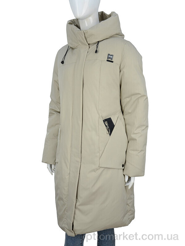 Купить Пальто жіночі 328-03 beige П2П бежевий, фото 1