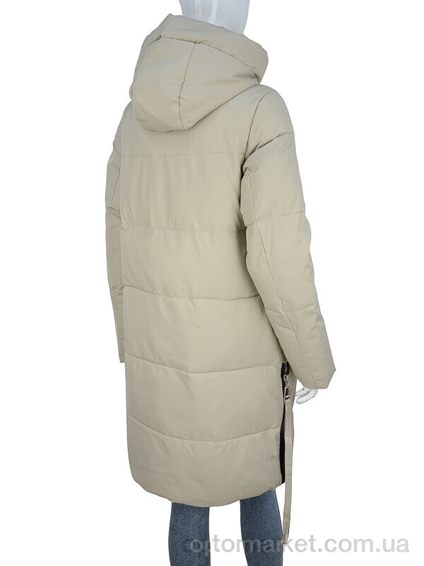 Купить Пальто жіночі 329-03 beige П2П бежевий, фото 2