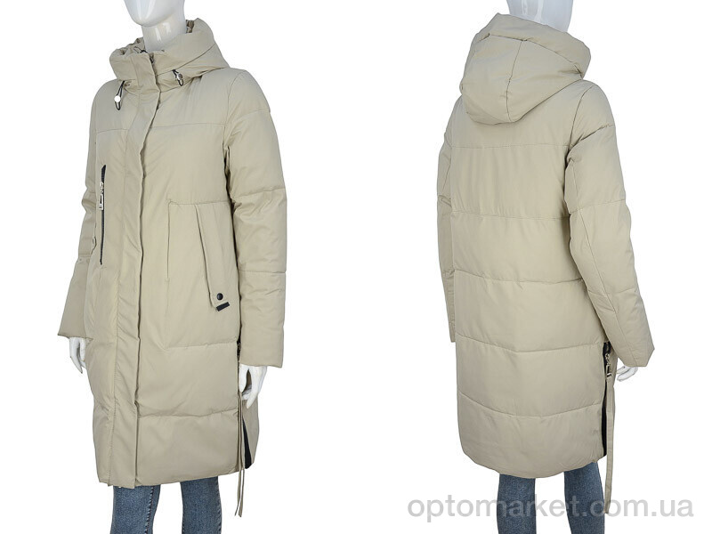 Купить Пальто жіночі 329-03 beige П2П бежевий, фото 3