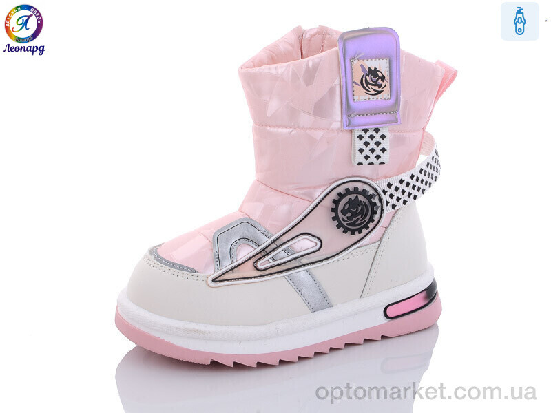 Купить Дутики дитячі 3312-B11 Леопард рожевий, фото 1