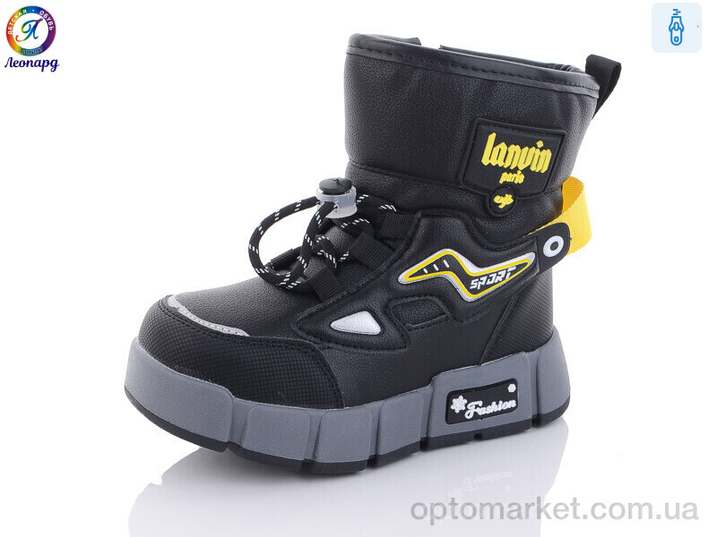 Купить Черевики дитячі 3316B-1 Леопард чорний, фото 1