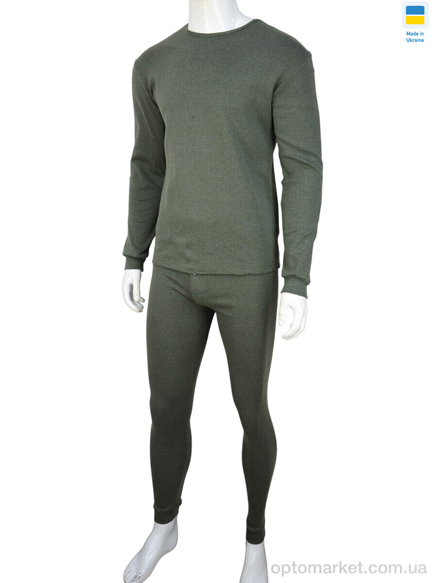 Купить Термобілизна чоловічі 3376 green (XL) Textile хакі, фото 1