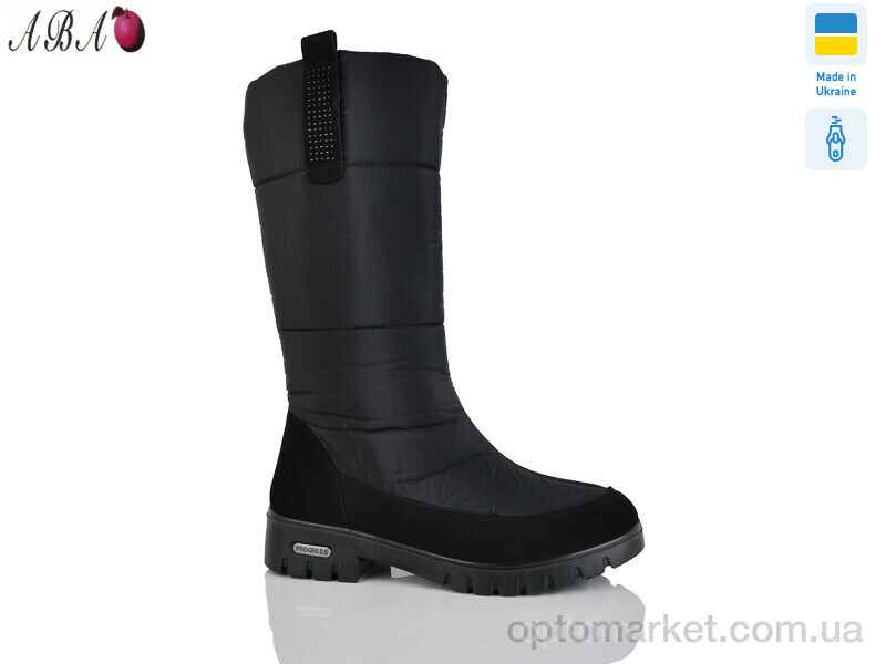 Купить Чоботи жіночі 3407  чорний Progress чорний, фото 1