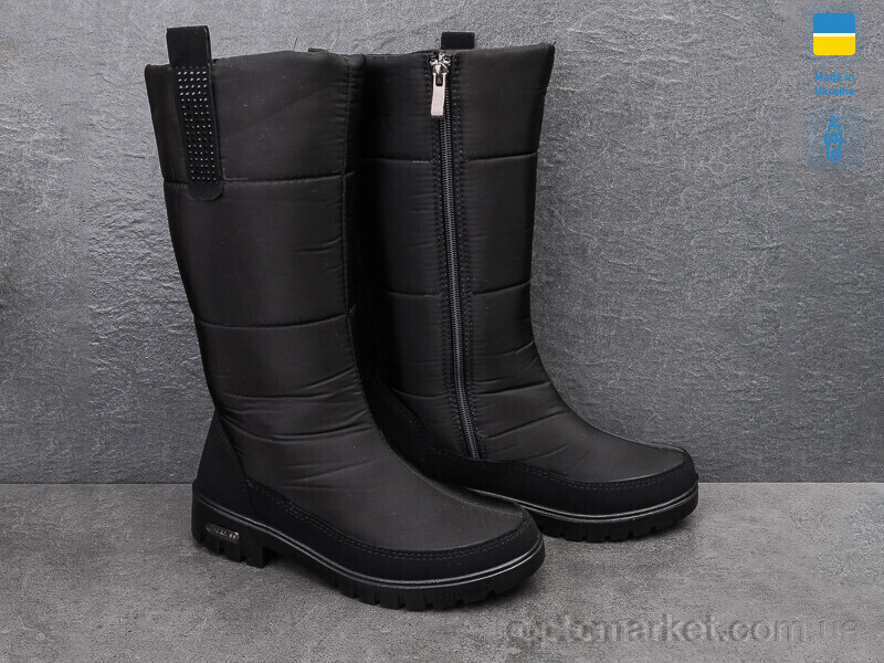 Купить Дутики жіночі 3407 чорний Progress чорний, фото 2