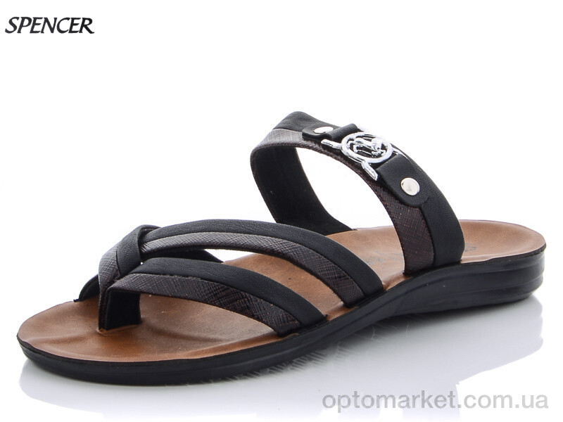 Купить Шльопанці чоловічі 3410 черный Spencer чорний, фото 1