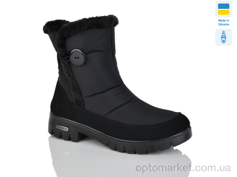 Купить Черевики жіночі 3412 чорний Progress чорний, фото 1
