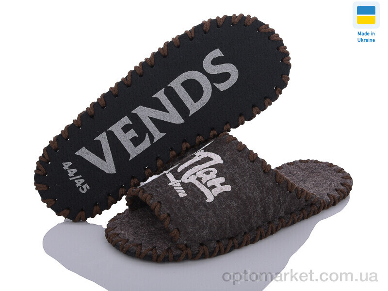 Купить Шльопанці чоловічі 342M коричневий Vends коричневий, фото 1