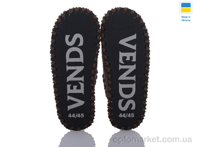 Купить Шльопанці чоловічі 342M коричневий Vends коричневий, фото 3