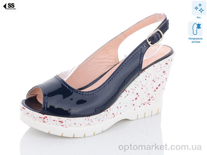 Купить Босоніжки жіночі 343-633 Sherlock Soon чорний, фото 1