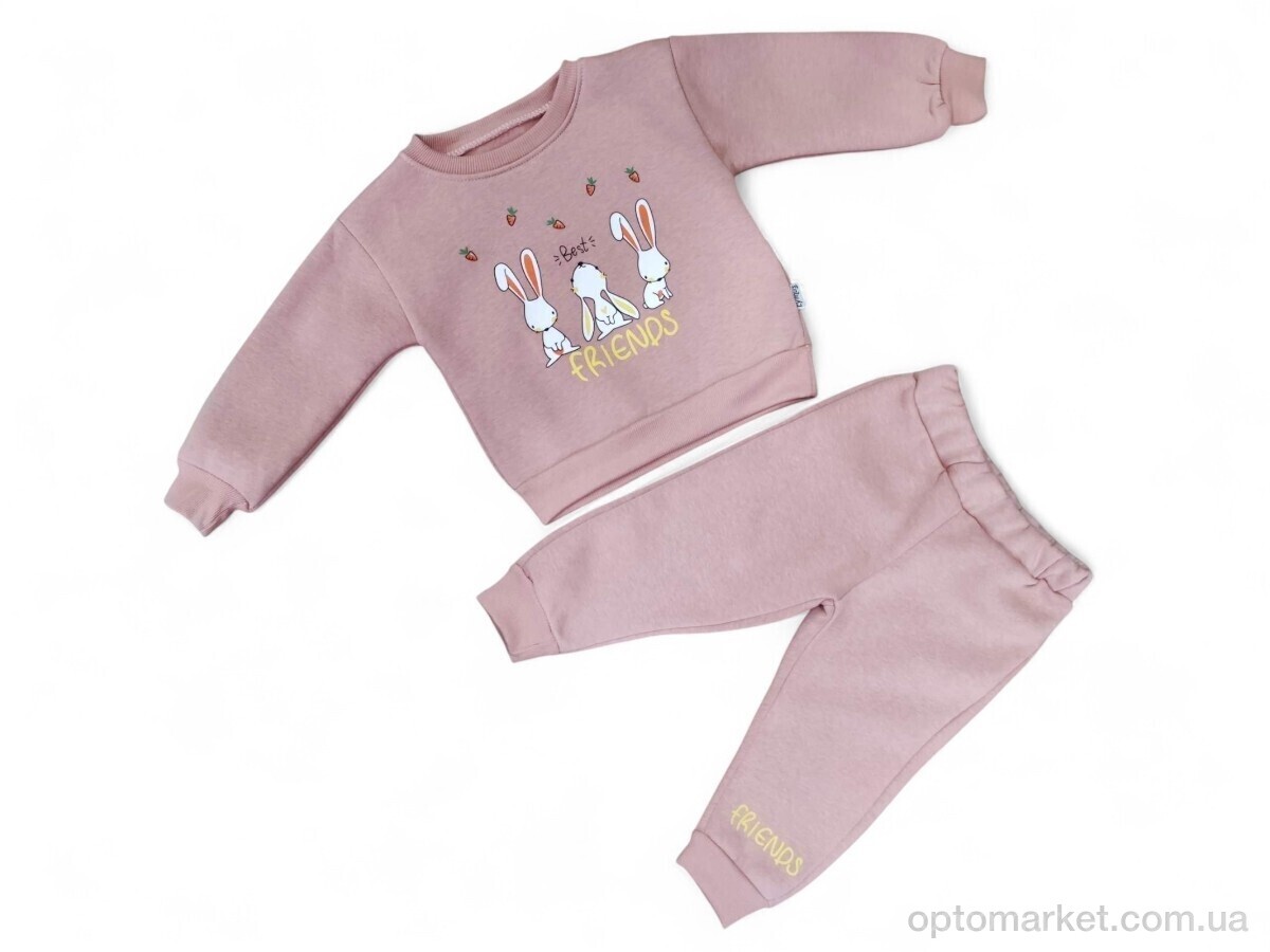 Купить Комплекти дитячі дитячі 3453 т.пудра реглан-штани Eymus Kids рожевий, фото 1