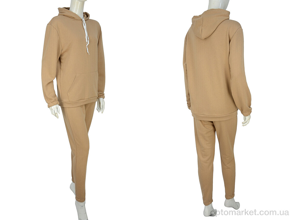 Купить Спортивний костюм жіночі 3455-7 beige Мир бежевий, фото 3