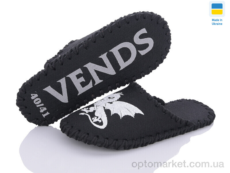 Купить Капці чоловічі 347 чорний Vends чорний, фото 1