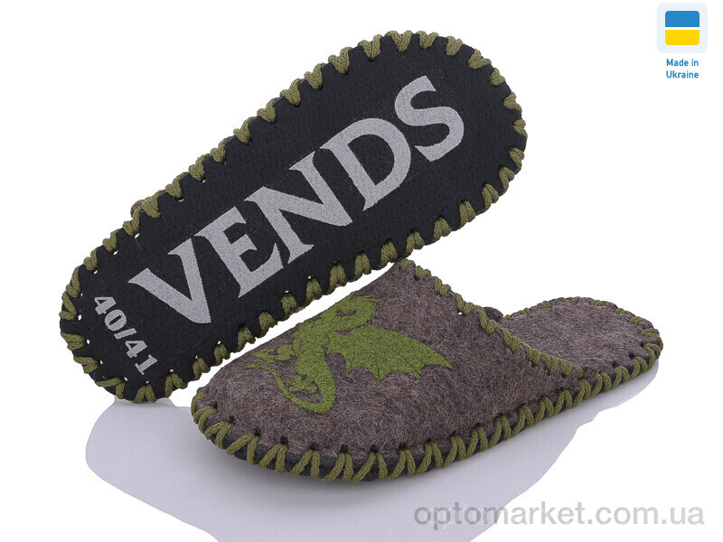 Купить Капці чоловічі 347M коричневий Vends, фото 1