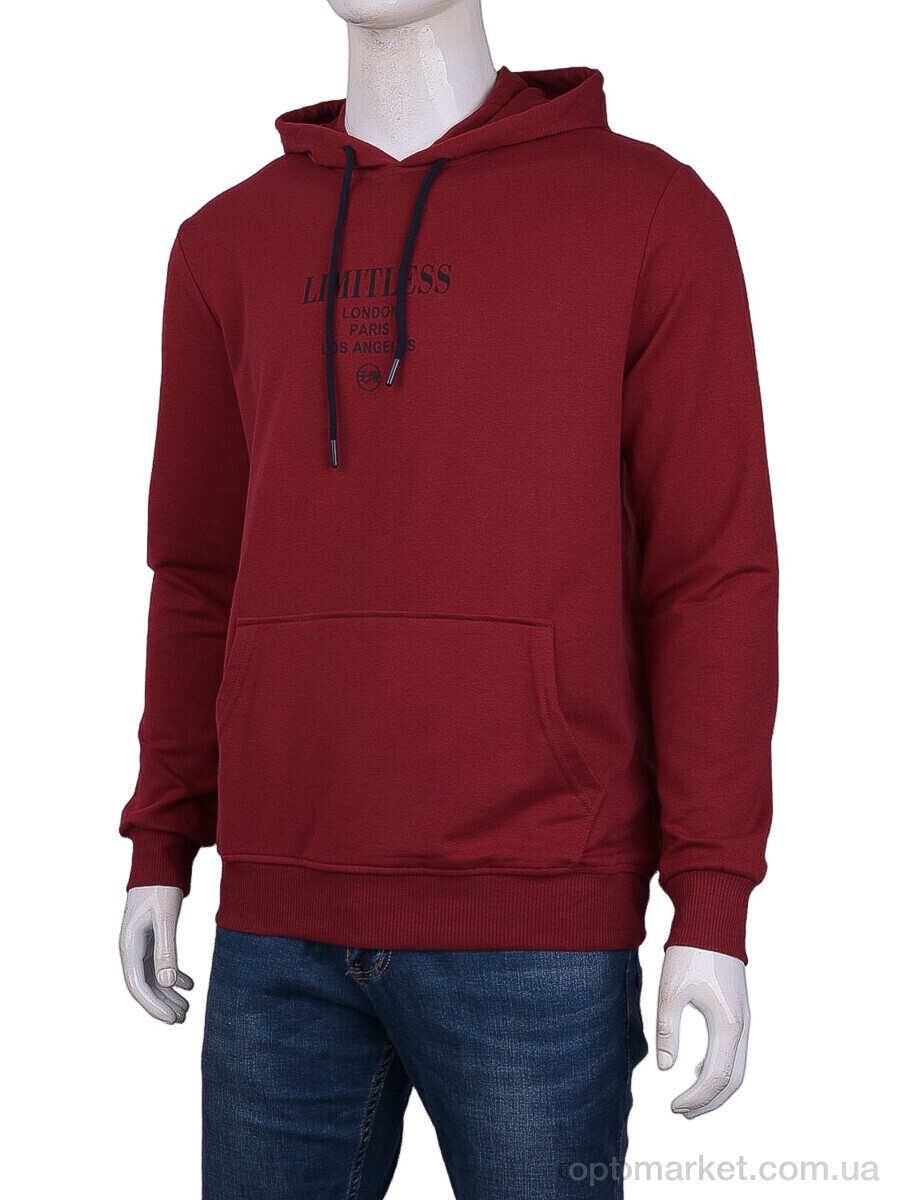 Купить Батник чоловічі 3482-LS4 bordo Intellectual бордовий, фото 1